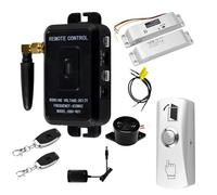 AccessShield Tuya Système de contrôle d'accès intelligent WiFi avec bouton d'interrupteur de porte, serrure électrique, 2 télécommandes d'entrée sans clé pour maison/garage/bureau (R01-tuya-Small