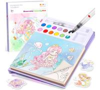 Accevo Livres de coloriage à l'aquarelle pour enfants, kits de peinture à l'aquarelle pour enfants de 3 à 5 ans et de 4 à 8 ans, activités artistiques et manuelles de dessin