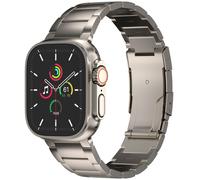 Accezz Bracelet en acier Titane mat pour Apple Watch Series 1 t/m 11 / SE / Ultra (44/45/46/49 mm) - Titanium