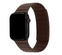 Accezz Accezz Bracelet en cuir véritable magnétique pour Watch | 44/45/46/49 mm Chocolate Brown Brun foncé