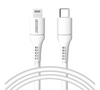 Accezz Câble Lightning vers USB-C - Certifié MFi - 1 mètre - Blanc