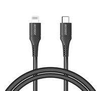 Accezz Câble Lightning vers USB-C - Certifié MFi - 1 mètre - Noir