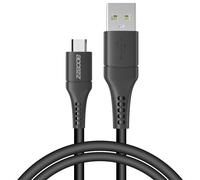 Accezz Accezz Câble Micro-USB vers USB 1 mètre Noir Noir