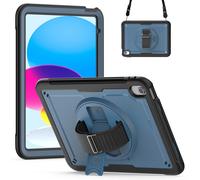 Accezz Coque arrière Defender XT pour Apple iPad 11 (2025) 11 pouces A16 / iPad 10 (2022) 10.9 pouces - Bleu