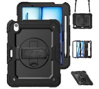 Accezz Coque arrière Defender XT pour Apple iPad Air 11 pouces (2026) M4 / (2025) M3 / (2024) M2 - Noir