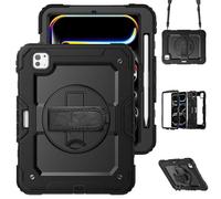 Accezz Coque arrière Defender XT pour Apple iPad Pro 11 (2025) M5 / (2024) M4 - Noir