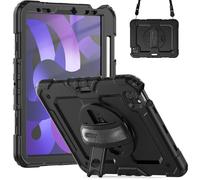 Accezz Accezz Coque arrière Defender XT pour iPad Air 5 (2022) / Air 4 (2020) Noir Noir
