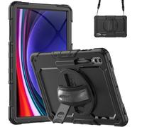Accezz Accezz Coque arrière Defender XT pour Samsung Galaxy Tab S10 Ultra / Tab S9 Ultra Noir Noir