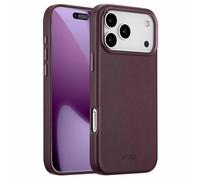 Accezz Accezz Coque arrière en cuir avec MagSafe iPhone 17 Pro Max Heath Purple Violet