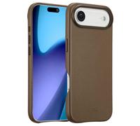 Accezz Accezz Coque arrière en cuir avec MagSafe iPhone Air Marron café Brun foncé