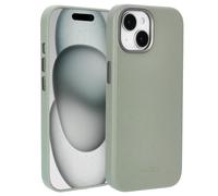 Coque arrière en cuir avec MagSafe pour iPhone 15 - Light Grey