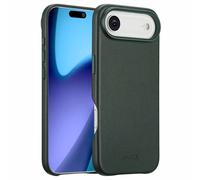 Accezz Accezz Coque arrière en cuir avec MagSafe pour iPhone Air Cedar Green Vert foncé