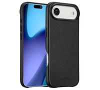 Accezz Accezz Coque arrière en cuir avec MagSafe pour iPhone Air Onyx Black Noir