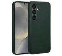 Accezz Accezz Coque arrière en cuir avec MagSafe pour Samsung Galaxy S24 Cedar Green Vert foncé