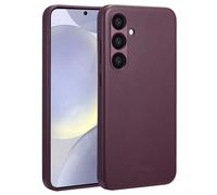 Accezz Accezz Coque arrière en cuir avec MagSafe pour Samsung Galaxy S24 Plus Heath Purple Violet