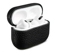 Accezz Accezz Coque en Cuir véritable AirPods Pro Noir Noir