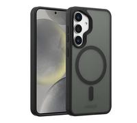 Accezz Coque Givrée Robuste avec MagSafe pour Samsung Galaxy S25 - Noir