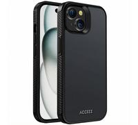 Accezz Coque Givrée Robuste pour Apple iPhone 15 - Noir