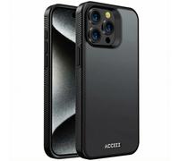 Accezz Accezz Coque Givrée Robuste pour iPhone 15 Pro Max Noir Noir