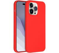 Accezz Coque Liquid Silicone avec MagSafe pour Apple iPhone 14 Pro Max - Rouge