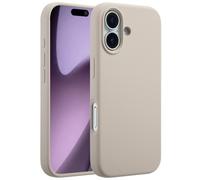 Accezz Coque Liquid Silicone avec MagSafe pour Apple iPhone 17 - Stone