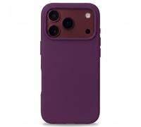 Accezz Accezz Coque Liquid Silicone avec MagSafe pour iPhone 18 Pro / 17 Pro Dark Cherry Violet