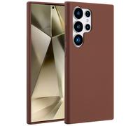 Accezz Accezz Coque Liquid Silicone avec MagSafe pour Samsung Galaxy S24 Ultra New Tea Brown Marron