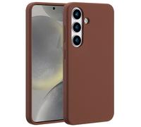Accezz Accezz Coque Liquid Silicone avec MagSafe pour Samsung Galaxy S25 New Tea Brown Marron