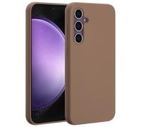 Accezz Coque Liquid Silicone avec MagSafe pour Samsung Galaxy S23 FE - Marron clair