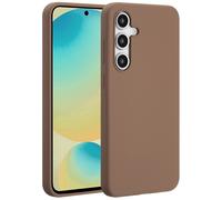 Accezz Coque Liquid Silicone avec MagSafe pour Samsung Galaxy S24 FE - Marron clair