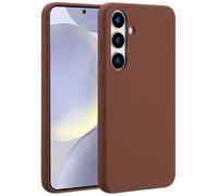Accezz Coque Liquid Silicone avec MagSafe pour Samsung Galaxy S24 Plus - New Tea Brown