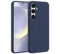 Accezz Coque Liquid Silicone avec MagSafe pour Samsung Galaxy S25 Plus - Bleu foncé