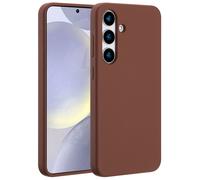 Accezz Coque Liquid Silicone avec MagSafe pour Samsung Galaxy S25 Plus - New Tea Brown