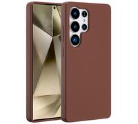 Accezz Coque Liquid Silicone avec MagSafe pour Samsung Galaxy S25 Ultra - New Tea Brown