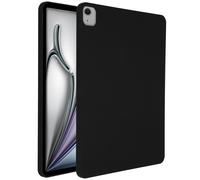 Accezz Accezz Coque Liquid Silicone avec porte-stylet iPad Air 13 pouces (2025) M3 / (2024) M2 Noir Noir