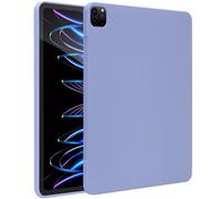 Accezz Accezz Coque Liquid Silicone avec porte-stylet iPad Pro 12.9 (2020/2021/2022) Lila Lilas