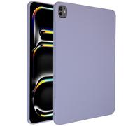 Accezz Accezz Coque Liquid Silicone avec porte-stylet iPad Pro 13 (2024) M4 Lila Lilas