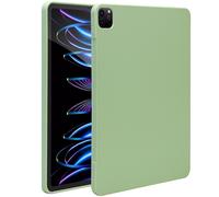 Accezz Accezz Coque Liquid Silicone avec porte-stylet pour iPad Pro 12.9 (2022) / Pro 12.9 (2021) / Pro 12.9 (2020) Vert clair Vert clair