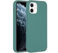 Accezz Accezz Coque Liquid Silicone iPhone 12 Mini Vert foncé Vert foncé
