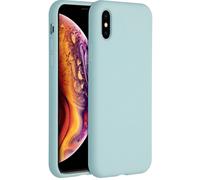 Accezz Accezz Coque Liquid Silicone iPhone X / Xs Sky Blue Bleu clair