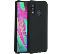 Accezz Accezz Coque Liquid Silicone Samsung Galaxy A40 Noir Noir