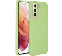 Accezz Coque Liquid Silicone pour Samsung Galaxy S21 Plus - Vert