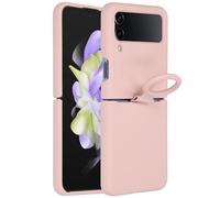 Accezz Coque Liquid Silicone pour Samsung Galaxy Z Flip 4 - Rose