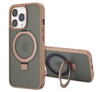Accezz Ring Stand Backcover avec MagSafe pour iPhone 13 Pro - Marron