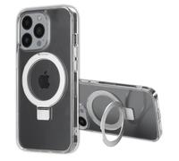 Accezz Coque Ring Stand avec MagSafe pour iPhone 13 Pro - Transparent