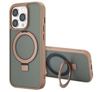 Accezz Coque Ring Stand avec MagSafe pour Apple iPhone 14 Pro Max - Marron