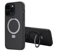 Accezz Coque Ring Stand avec MagSafe pour iPhone 14 Pro Max - Noir