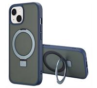 Accezz Coque Ring Stand avec MagSafe pour Apple iPhone 15 - Bleu