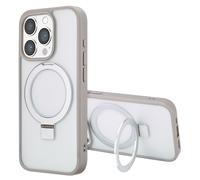Accezz Coque Ring Stand avec MagSafe pour Apple iPhone 15 Pro - Grey
