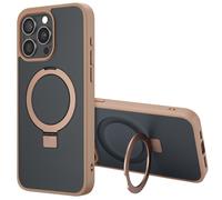 Accezz Accezz Coque Ring Stand avec MagSafe iPhone 15 Pro Max Marron Marron